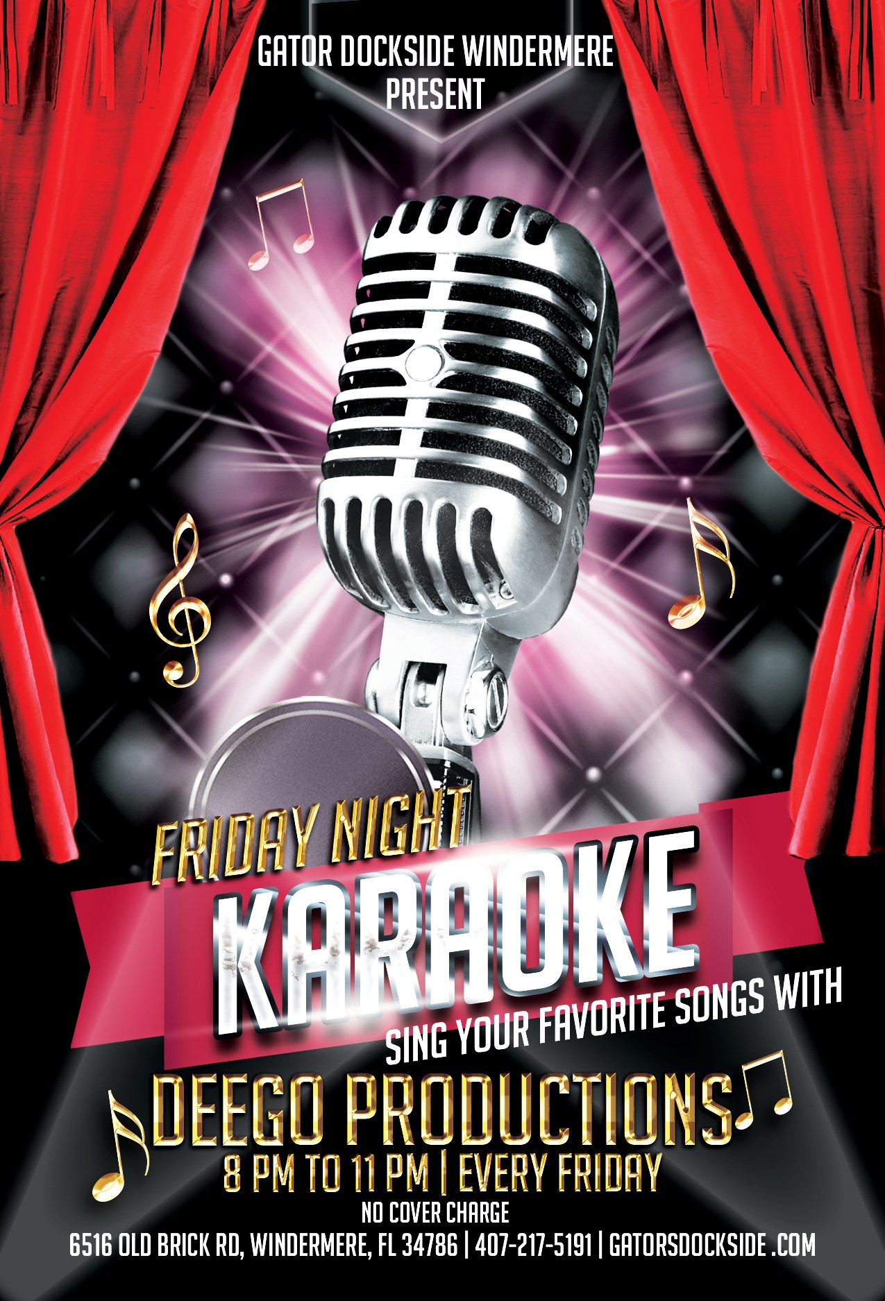 Gators Dockside Windermere karaoke night
